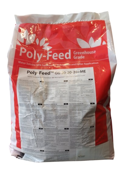 Λίπασμα Υδατοδιάλυτο Poly-Feed GG 20-20-20 25Kgr